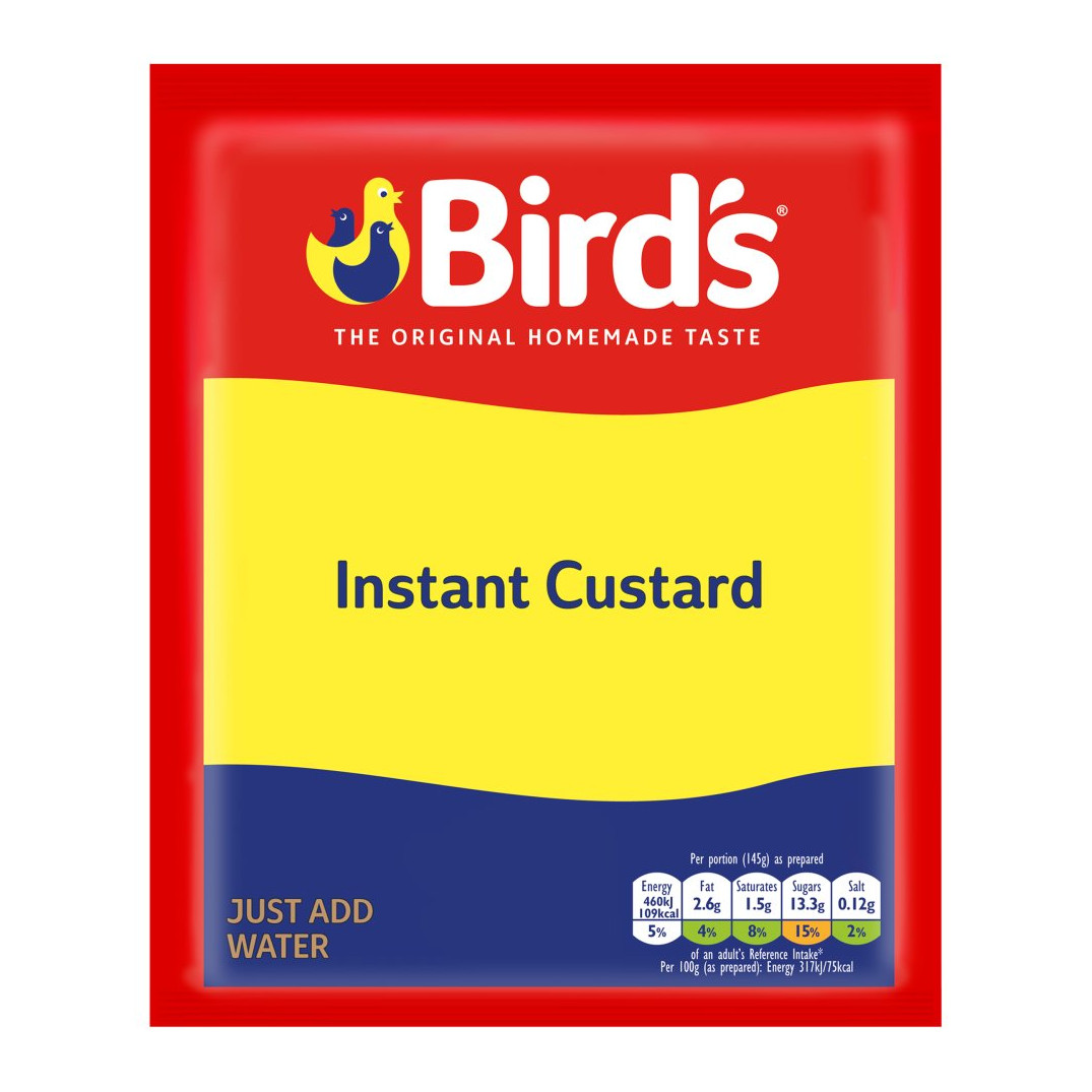 birds instant custard single sachet